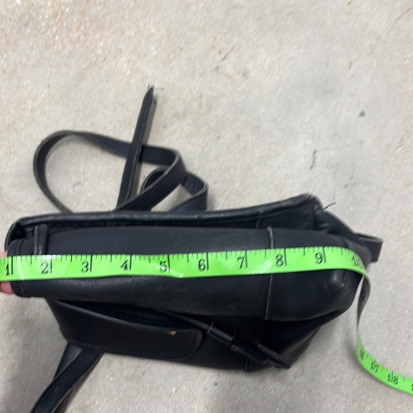 Coach Black Leather Backpack with Gold Accent - Picture 3 of 7